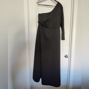 Formal Black One Sleeved Dress
